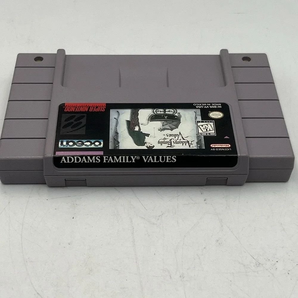 The Addams Family Values SNES Super Nintendo with Manual - Tested